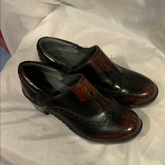 Ariat Womens 8.5 Clogs Wingtip Western Two Tone Brown Leather Bradford - Picture 6 of 14